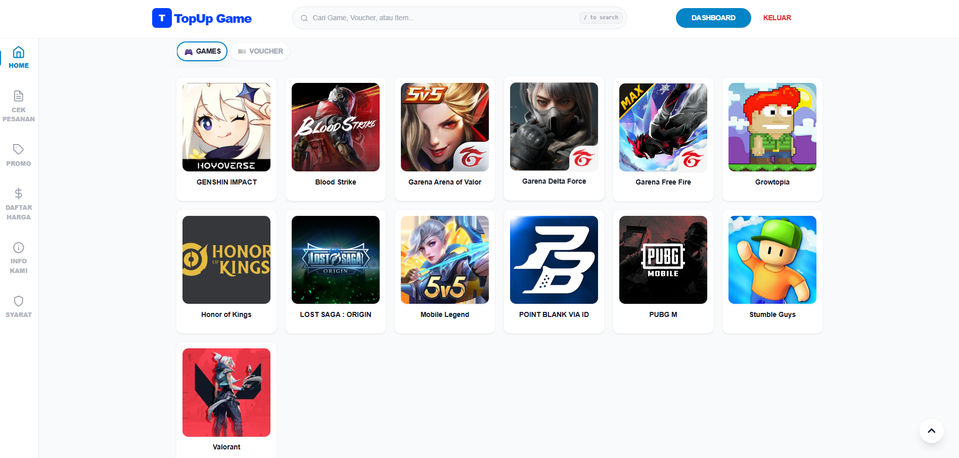 TopUp Game